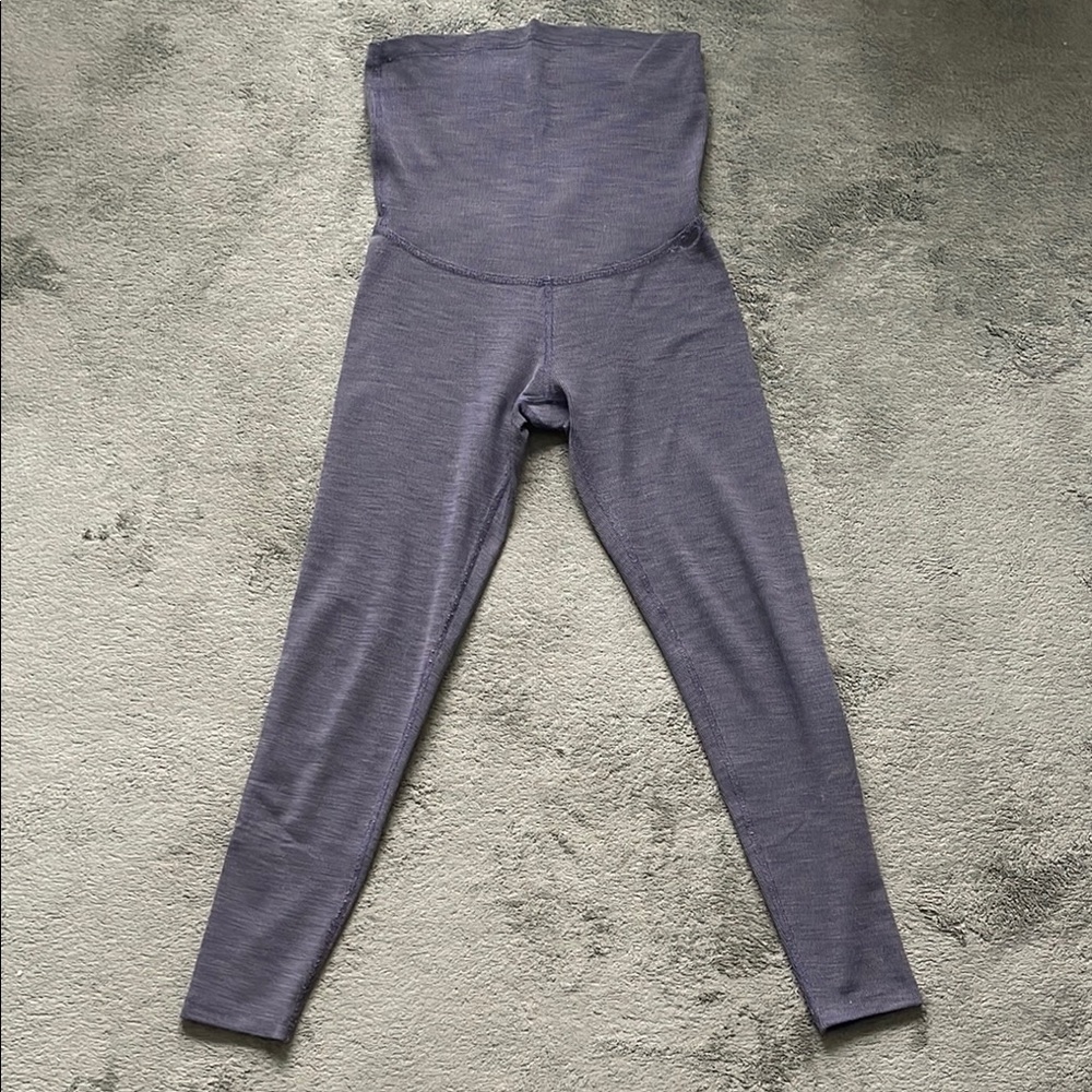 Beyond Yoga Beyond the Bump Maternity Ribbed Midi Leggings